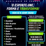 JEMP 2026 – Jogos Escolares Municipais de Pombal: O Esporte Une, Forma e Transforma