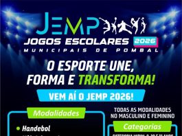 JEMP 2026 – Jogos Escolares Municipais de Pombal: O Esporte Une, Forma e Transforma