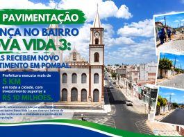 Pavimentação avança no bairro Nova Vida III: 13 ruas recebem novo revestimento em Pombal