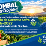 Prefeitura de Pombal termo de Adesão Municipal ao Fundo do Garantia Safra 2026-2027 no Território do Médio Piranhas